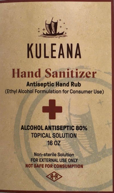 16 Oz Front Label (16oz Krw Sanitizer)